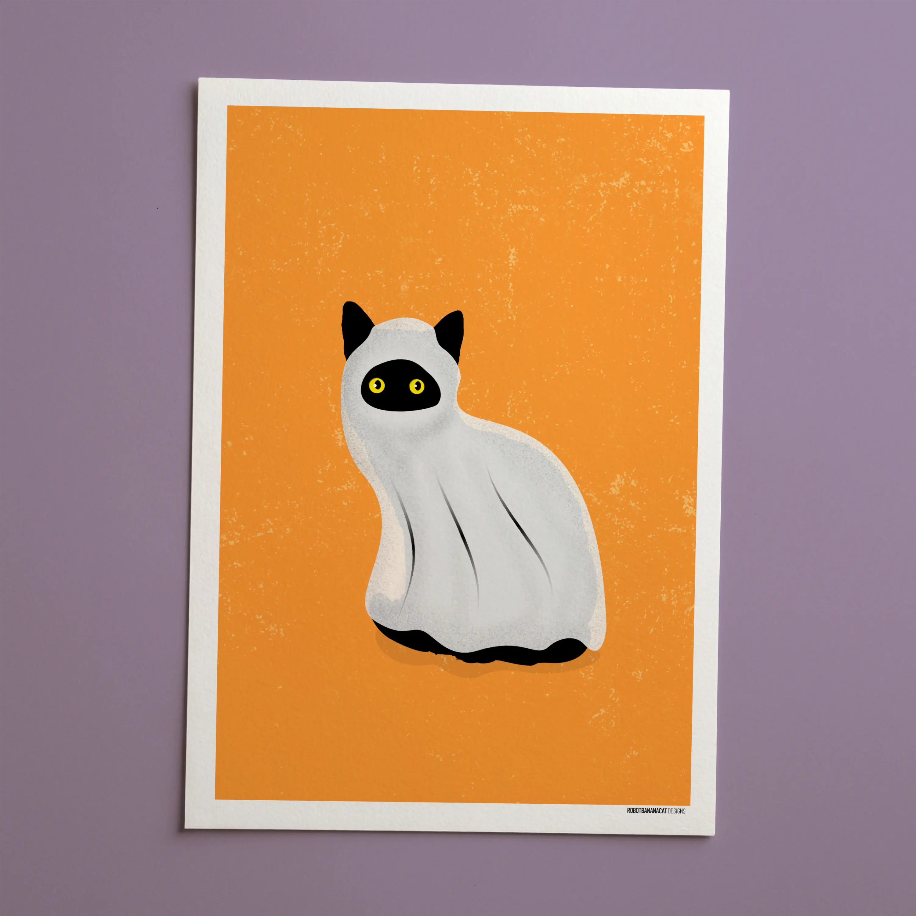 Ghost Cat Print