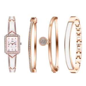 OIDEA Womens Square Rhinestone Diamond Roman Numeral Bracelet Watch, Quartz Bangle Wristwatch summerwins,summerwins