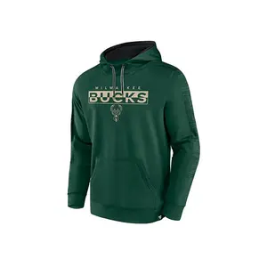 Fanatics Poly Fleece Green Milwaukee Bucks Hooded Sweatshirt