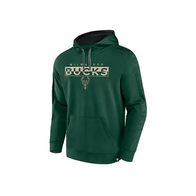 Fanatics Poly Fleece Green Milwaukee Bucks Hooded Sweatshirt