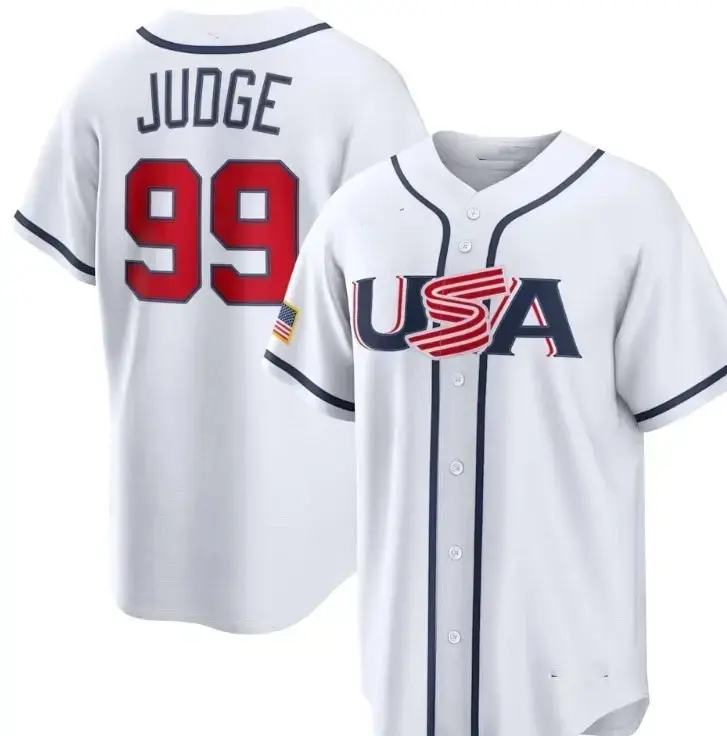 Men's USA 2026 Baseball Jersey Patriotic Fan Edition Sports Shirt