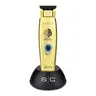 StyleCraft Saber Trimmer - Professional Cordless Hair Trimmer with Full Metal Body and Digital Brushless Motor in Gold Adjustable Carbon