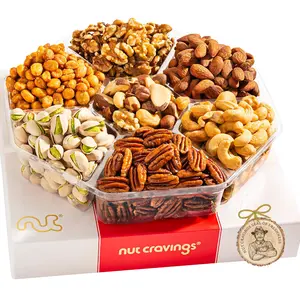 Nut Cravings Gourmet Nuts Gift Box - Assorted Mixed Nuts | Non-GMO Gluten-Free High Protein Snack with Vitamin Fiber | Healthy Snack for Holidays & Corporate Gifts