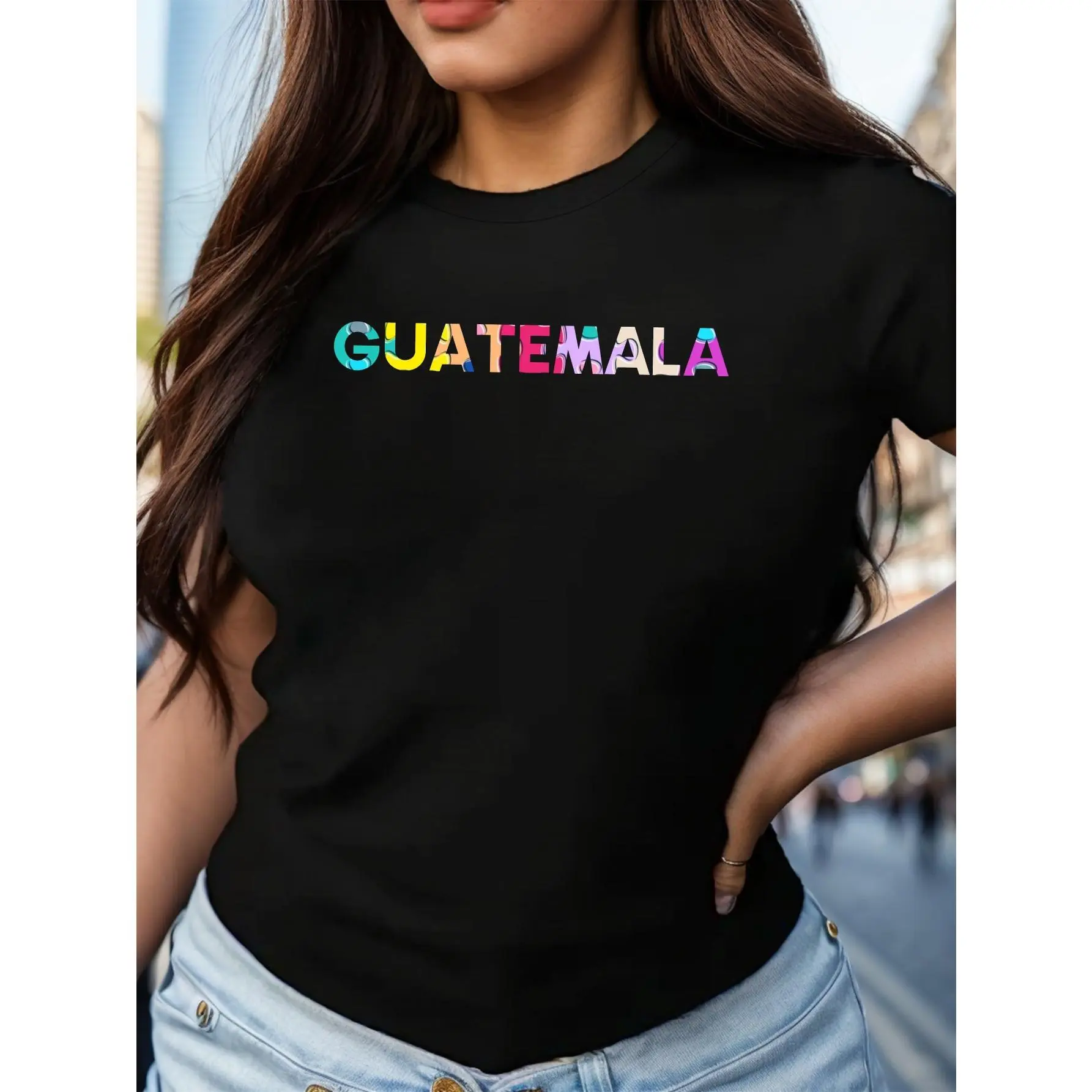 Authentic Guatemalan Inspired Relaxed Fit Women's Comfort T-Shirt - Soft Breathable Fabric, Vibrant Colors, Unique Cultural Design - Perfect for Casual Daily Wear