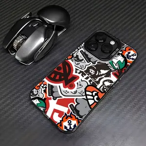 Stylish gaming pattern graffiti phone case, compatible with iPhone 17 16 15 14 13 12 11 PRO MAX PLUS,AIR and iPhone XR XS MAX 7 8Plus 16E SE. Features a drop-resistant matte back panel. An ideal gift for friends and family.