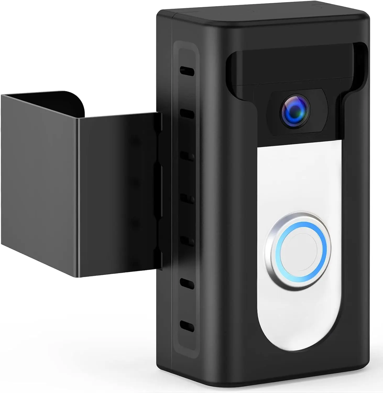 2024 Upgrade Anti-Theft Video Doorbell Mount, Not Block Doorbell Motion Sensor, Adjustable No-Drill Mounting Bracket Wedge Holder Accessories for Home Rentals Office, Not for Security Door