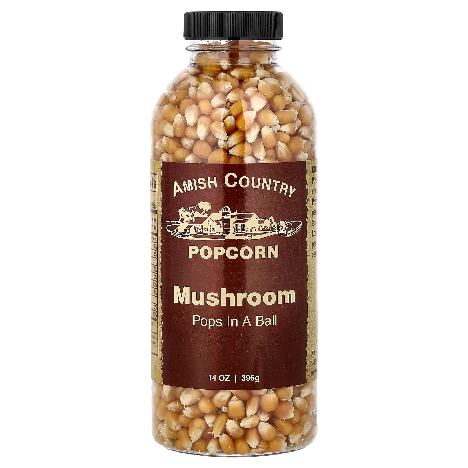Amish Country Popcorn Mushroom, Pops in a Ball, 14 oz (396 g)