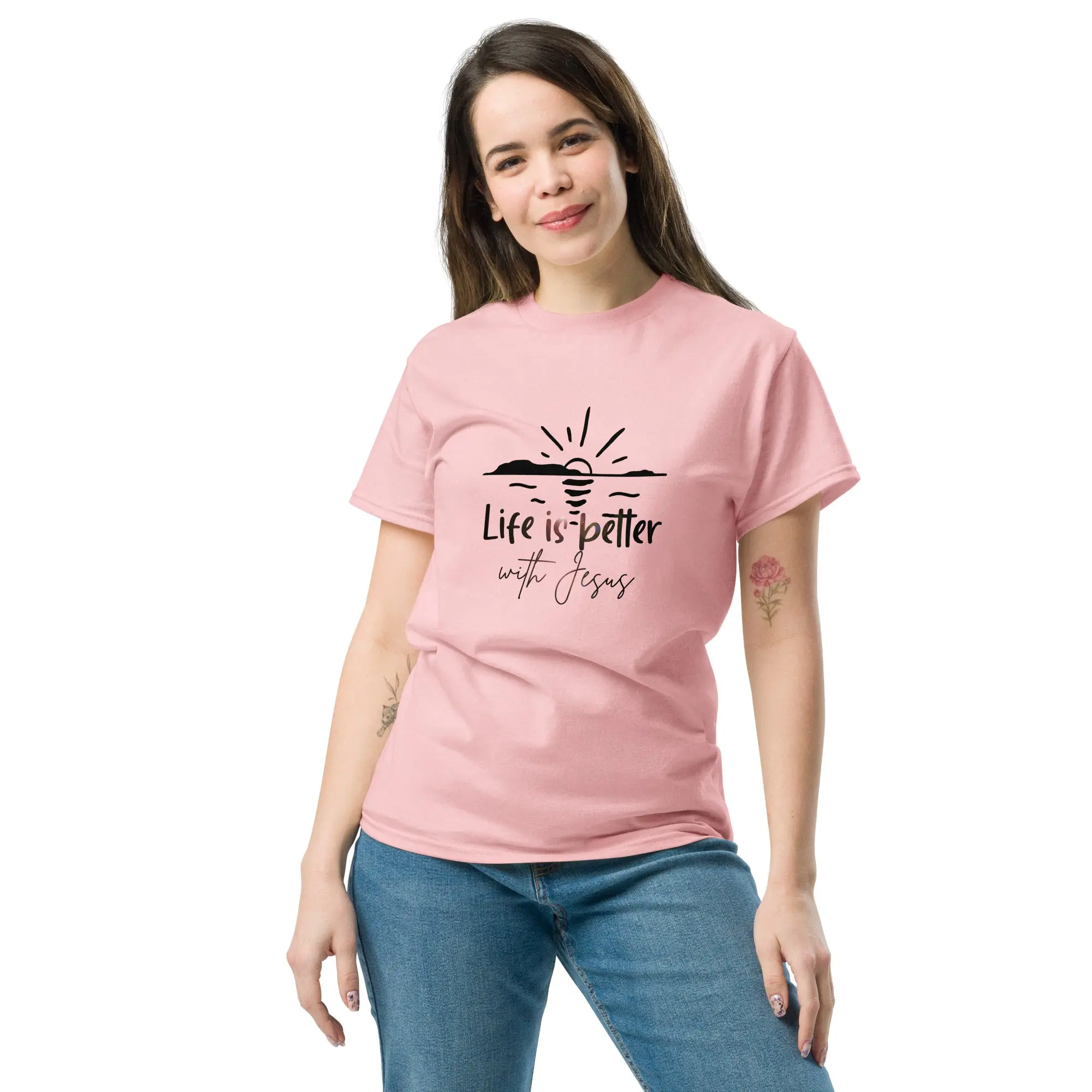Life is better with jesus - Unisex classic tee