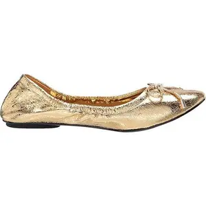 New SIZE 6.5 Karl Lagerfeld Gold ballet flats