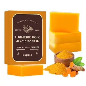 Ginger Soap for Dark Spots with Collagen, Vitamin E, Retinol, Hyaluronic Acid, Shea Butter,  Soap with Turmeric Bar for Spot Remover