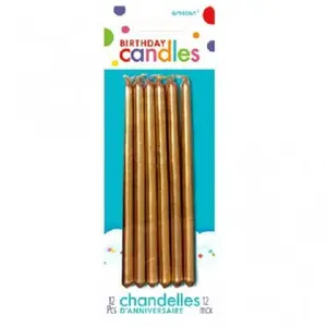 Gold Mini Taper Candles
