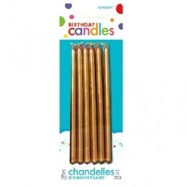 Gold Mini Taper Candles Gold Mini Taper Candles