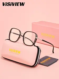 1 Piece VISIVIEW Unisex Exceptional Quality Suitable For Work Appropriate Square Full Frame Plano Glasses