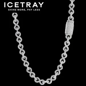 ICETRAY Infinity Link Chain in White Gold - 8mm
