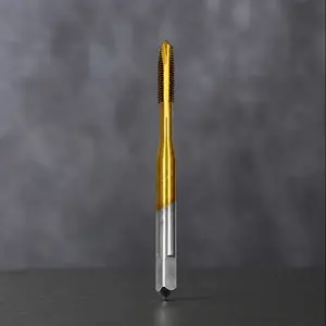 Professional Titanium Coated High-Speed Steel Tap Set M3-M8, Anti-Break Design for Metalworking and Machining, Durable Precision Thread Repair Tool for Fabrication and Workshop Use