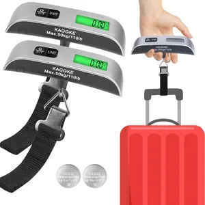 Luggage Scale, Portable Digital Hanging Baggage Scale for Travel, Suitcase Weight Scale with Rubber Paint, 110 Pounds, Battery Included,Travel for Weighing Luggage, Backpacks, Packages and Markets,gift
