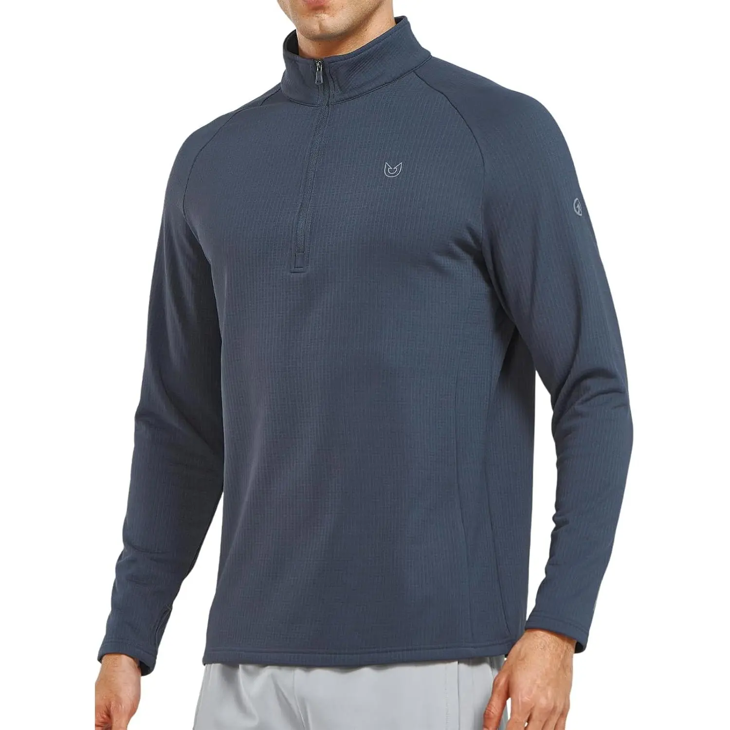 NORTHYARD Men's Quarter Zip Pullover Fleece Lined Long Sleeve Running Shirts Golf Sweatshirts Outdoor Thermal Layer Hiking