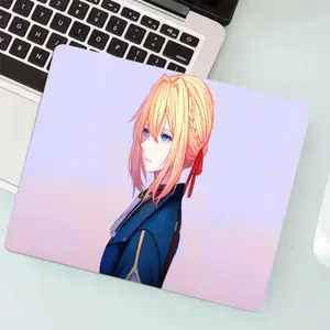 Violet evergarden beautiful illustration mouse pad - anime merchandise - office & gaming desk mat - mouse pad - square mouse pad - home, office, gaming - smooth glide