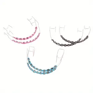 Educational Orthodontic Braces Demonstration Model with Archwires and Metal Brackets for Teaching Dental Students and Orthodontists Oral Use oral use stainless steel temporary veneer metal dental brace