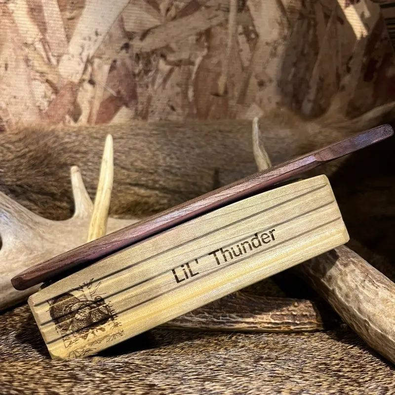 Lil Thunder Poplar 1 Piece Box with Walnut Top - Handcrafted Design for Unique Aesthetic Appeal