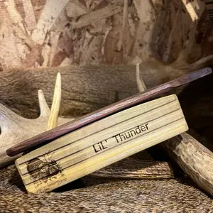 Lil Thunder Poplar 1 Piece Box with Walnut Top - Handcrafted Design for Unique Aesthetic Appeal