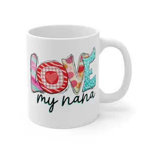 Love My Nana Mug, Gift For Her, Gift For Mom, Mother's Day Gift, 11oz Mug