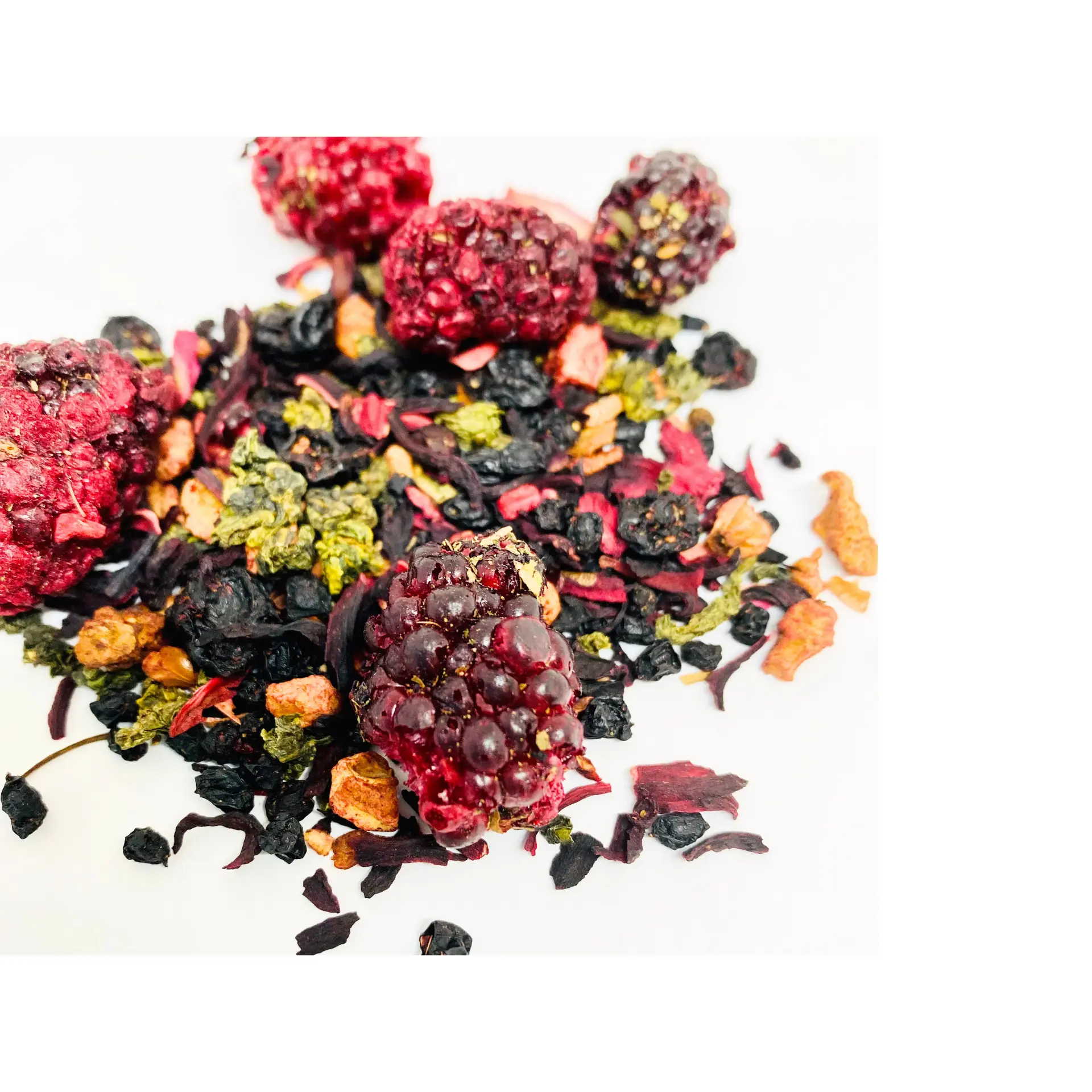 Blackberry Oolong Tea - Rich Elderberry-Organic Semi-Fermented Oolong-High in Antioxidants For Immunity - Very Berry & Fruity Flavor - Enjoy Hot & Iced