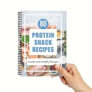 Healthy Snack & Smoothie Recipe Notebook - 89-Page Guided Journal for Protein-Rich Meals, Simple & Nutritious Cooking Ideas, Personal Meal Planner for Fitness Lovers & Healthy Lifestyle Enthusiasts