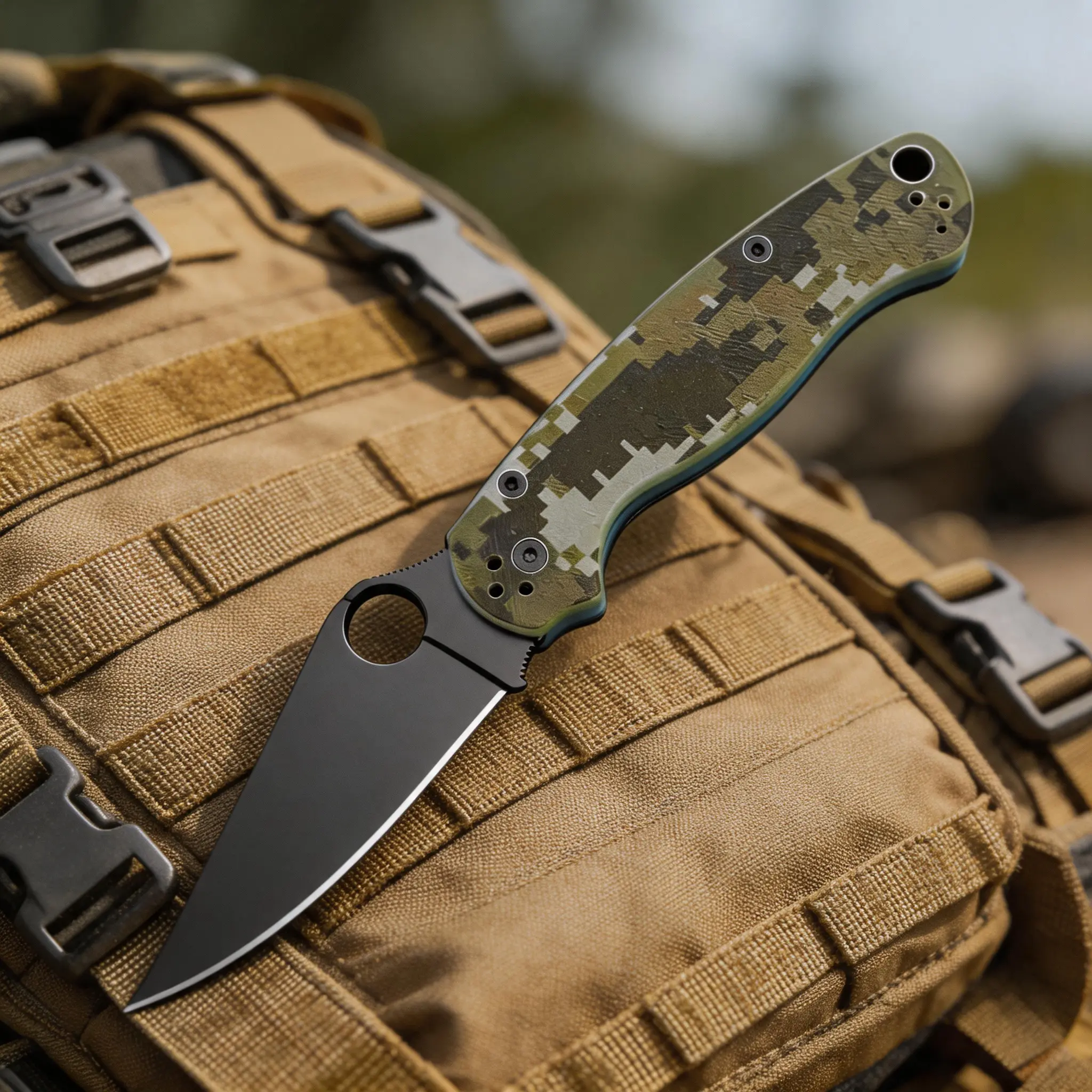 C81 Tactical Multi Functional Pocket Tool with G10 Fiberglass Handle, Smooth Bearing Structure, Lightweight Carry Gear for Camping & Everyday Carry, Ideal Present for Outdoor Enthusiasts
