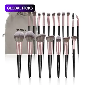 MAANGE Makeup Brush Set with Storage Bag, Cosmetic Brush Set, 18pcs/36pcs/27pcs Makeup Brushes for Foundation, Powder, Concealers, Brushes with Soft Bristles & Comfortable Grip for Beginners, Versatile Makeup Tools for Makeup Blending & Contouring