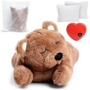 Heartbeat Dog Toy for Puppies – with Two Warmer Bags – Curbs Separation Anxiety – Sleep Aid