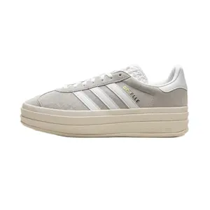 Adidas Gazelle Bold Grey White Women’s Perfect Daily Casual Fashion Footwear Walking Sneakers Shoe Girl Trainer