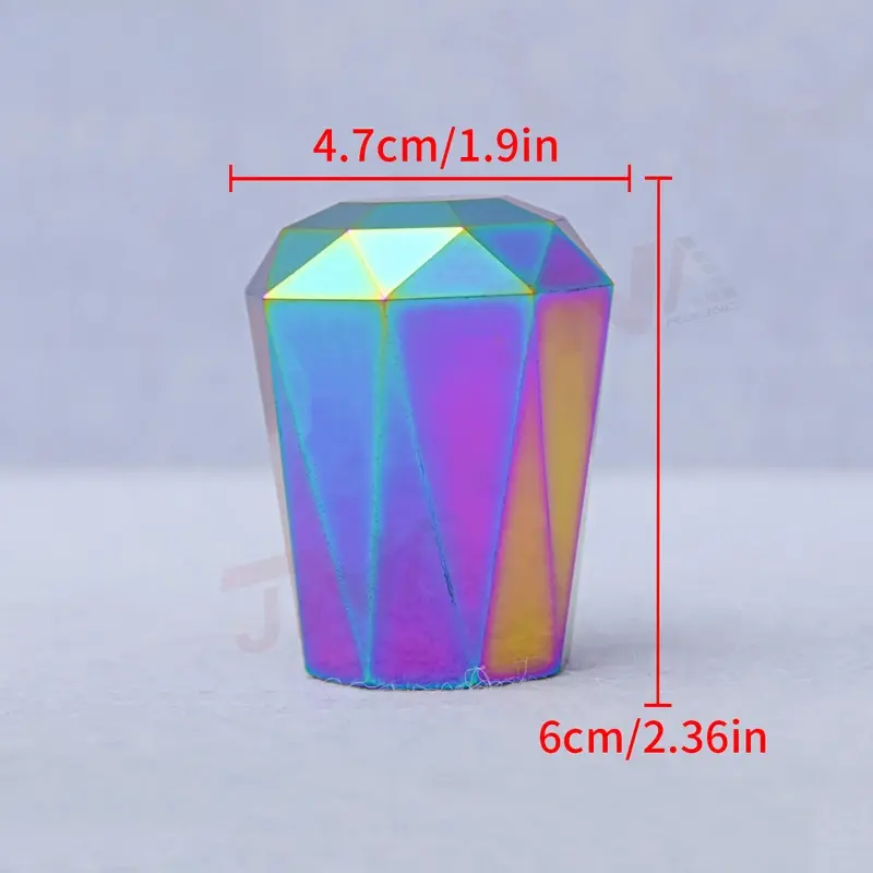 6CM Universal Racing Diamond Shape Shift Knob Car Aluminum Manual Gear Stick Shift Knob Lever Shifter Racing Shift Knob