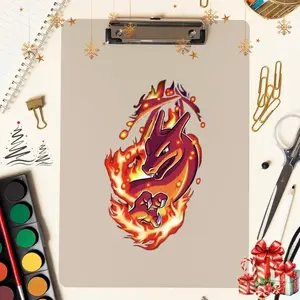 Charizard Peeker Sticker | Vinyl waterproof sticker | Gift for Game lovers