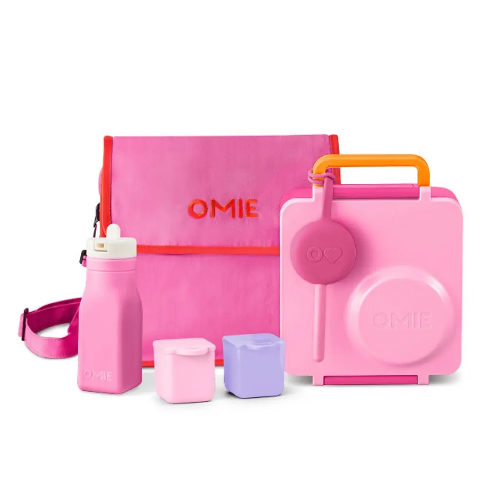 One & Done Lunch Bundle - OmieBox + Tote + Bottle + 2 Dip Containers + Utensils - TTS One & Done Lunch Bundle - OmieBox + Tote + Bottle + 2 Dip Containers + Utensils - TTS