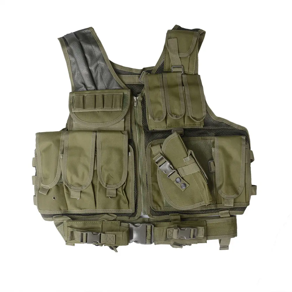 Mesh Tactical Vest for Real-Life CS/Airsoft – Ultra-Light, Breathable Combat Vest for Outdoor Use, Amphibious Tactical Chest Pack