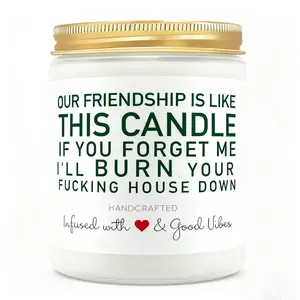 Unique Friendship Scented Gifts For Women Best Friends Work Bestie BFF, Cheer Up Funny Sassy Friendship Appreciation Gift For Her Soul Sister On Birthday Graduation Stocking Stuffers Present, Scented Candles, Room Decor, Gifts