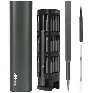 46-in-1 Precision Screwdriver Set with Aluminum Handle, Magnetic Tips, Anti-theft Bits, and Tool Kit for Electronics, Computers, and Small Devices Repair