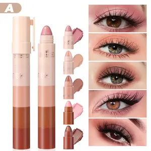 5-section Lazy Person's Eyeshadow Under-Eye Pencil Shimmer Eyeshadow Stick，Halloween Makeup