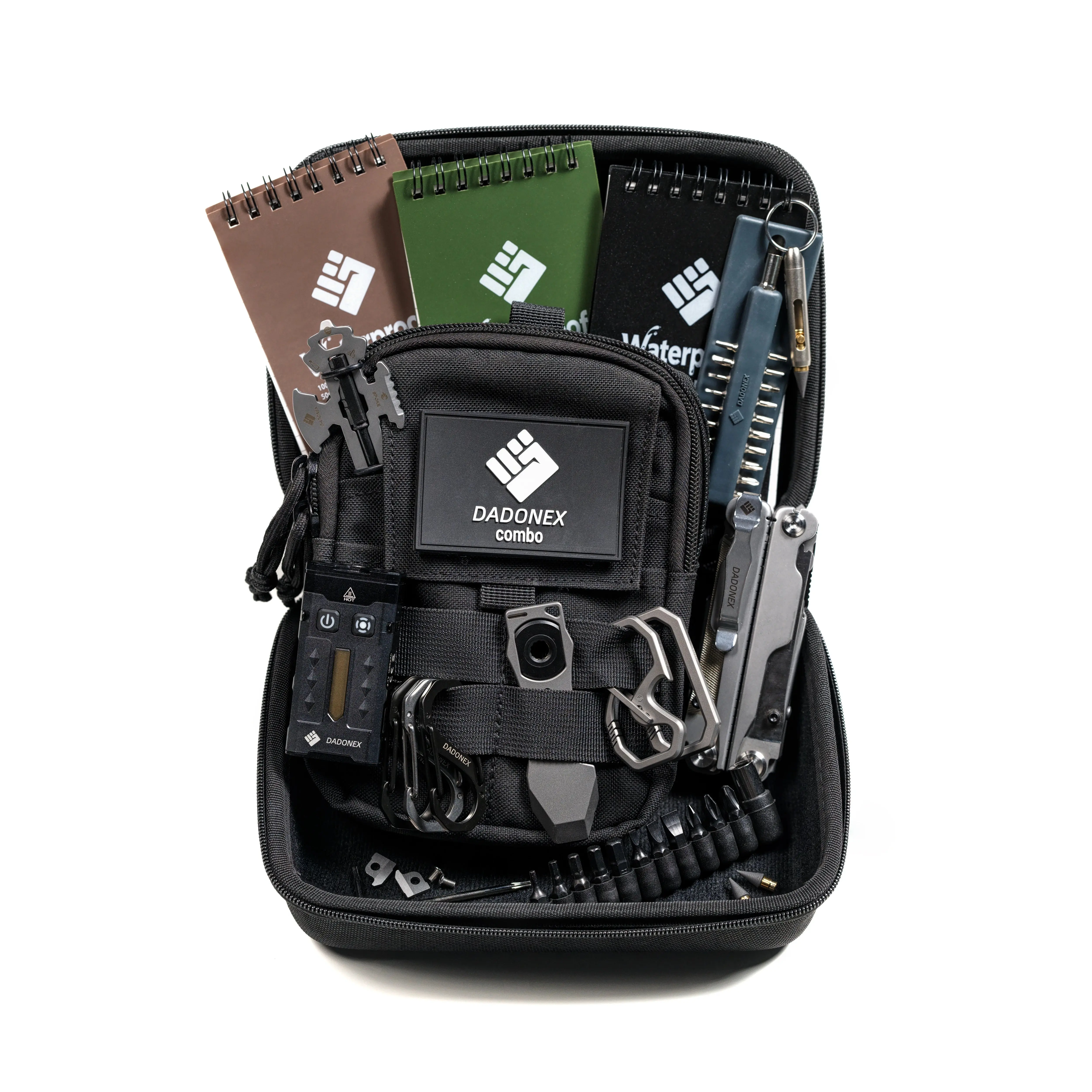 OMNI Field EDC Combo Kit - Multitool, Pocket Light, Titanium Pry Bar and Carry Case