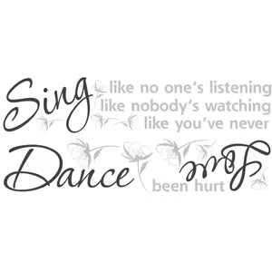 RoomMates Dance, Sing, Love Peel & Stick Wall Decals