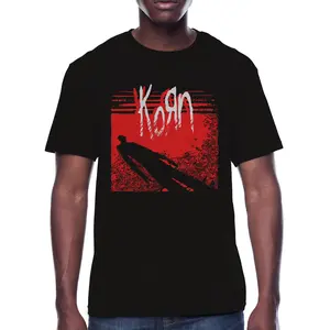 Korn Men's and Big Men's Graphic, gift for Kpop, Unisex Cotton Kpop Tees S-5XL Halloween Party T-shirt Unisex Tee, Streetwear Soccer Tee.
