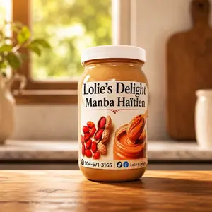 Manba dous 16oz- Haitian Sweet peanut butter, manba dous ayisyen- sweet peanut butter 16oz- Manba dous Haitien- Manba dous lakay 16oz
