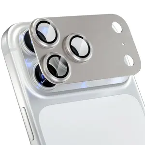 Camera Lens Protector for iPhone 17 Pro Max, Aluminum Alloy Sapphire Glass Camera Cover Screen, Anti-drop, Case Friendly-Cosmic Sliver