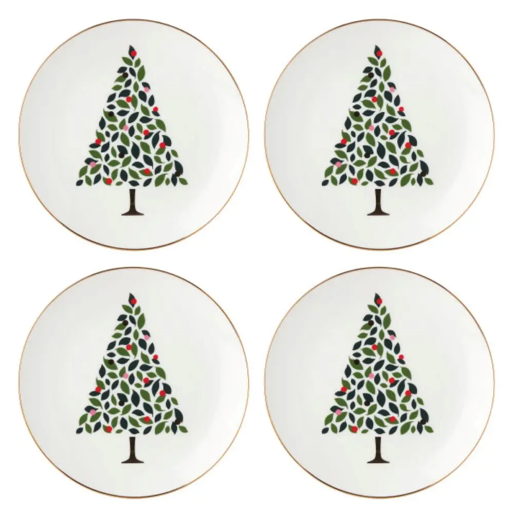 Kate Spade Evergreen Accent Plates, Set of 4
