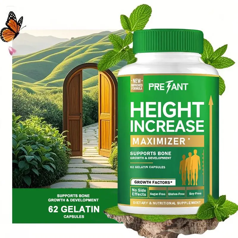 PRETANT Growth Capsules - Tall Nutrition for Natural Growth Supplement for Kids & Teens - Pediatric Vitamin D, Calcium & Ashwagandha - Bone Strength - Kids Vitamins D3  Pills