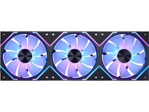 MSI MPG EZ120R ARGB-3B Fan - 120mm ARGB Fan, Patented Magnetic Connector Block, Daisy-Chain Connection, Fluid Dynamic Bearing + Extra nut Fixing, Fan hub, Reverse Fan Blade, 3 Packs