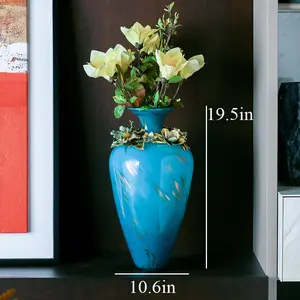 FABUORNA Luxury Vase [Prosperity-A Series], Decorative Vase, Modern Vase, Original Exquisite Vase, Vase with Enamel Decoration