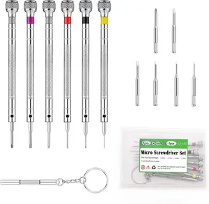 13 count (6 Sets)  Precision   Set, Watch  Kit 0.8-1.6mm, 6 Extra Replace  for Watch Repair, Electronics Repair,  Work, Eyeglasses Repair Q-034