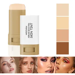 Ended Eraser Foundation Stick 10ml - Dual-Ended Concealer & Highlighter for Acne Marks, Hydrating Flawless Coverage, Compact Makeup Essential